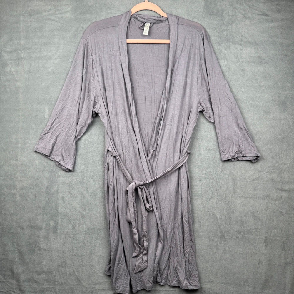 Marilyn Monroe Intimates Womens Gray Robe Kimono‎ Size XL Rayon Spandex